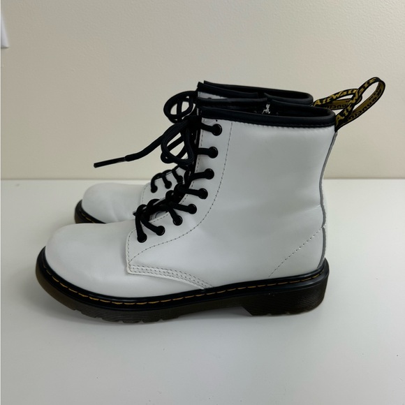 Dr. Martens White‎ Combat Boots Zavala  Youth Size 5 - Picture 7 of 10